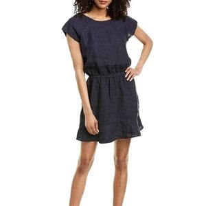 Jour khaki green linen dress, size medium